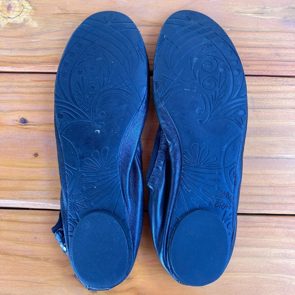 Corso Como Black Leather Ballasox, Possible Size 8-9, Foldable